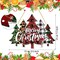 Merry Christmas Door Sign Buffalo Plaid Tree Wood Decor Farmhouse Hanging Plaque for Porch Xmas Front Outdoor Home Decor(Tree Style)